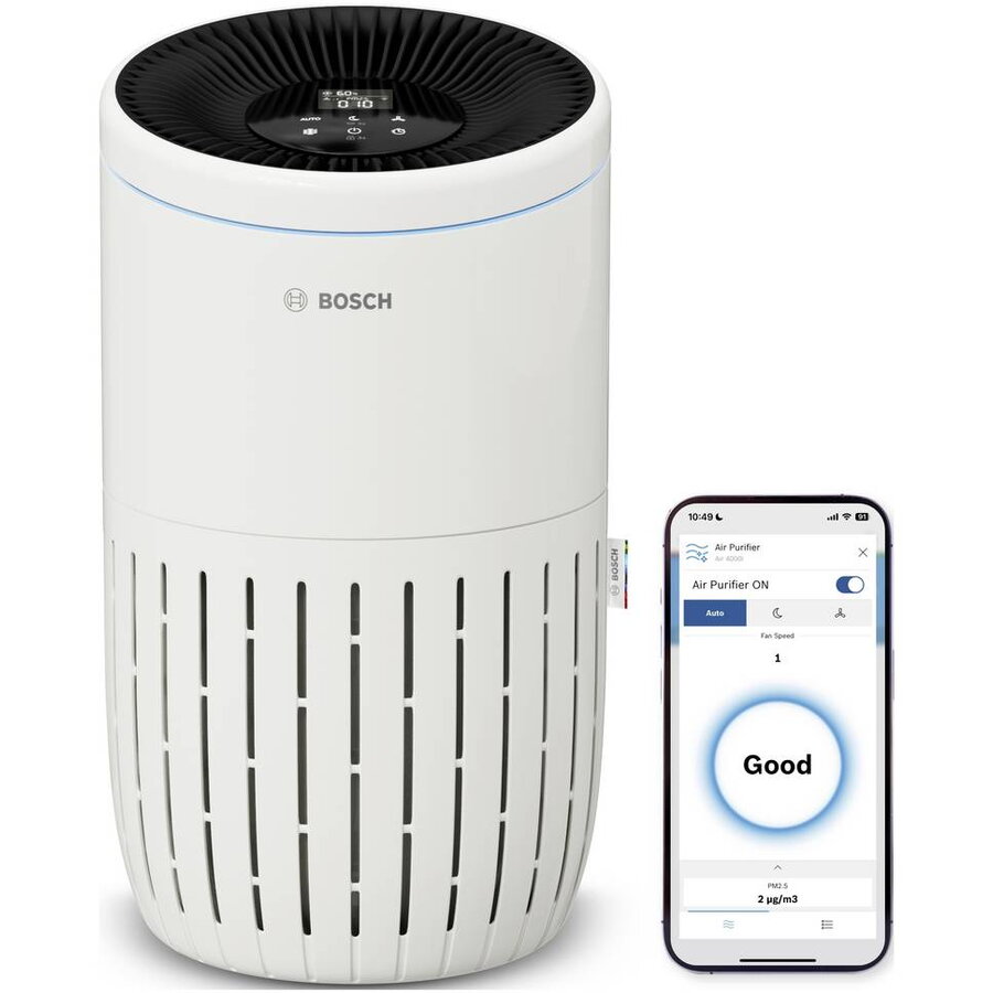 Purificator de Aer Air 4000i 4 Niveluri de Filtrare CADR 300m3/h Wi-Fi Alb