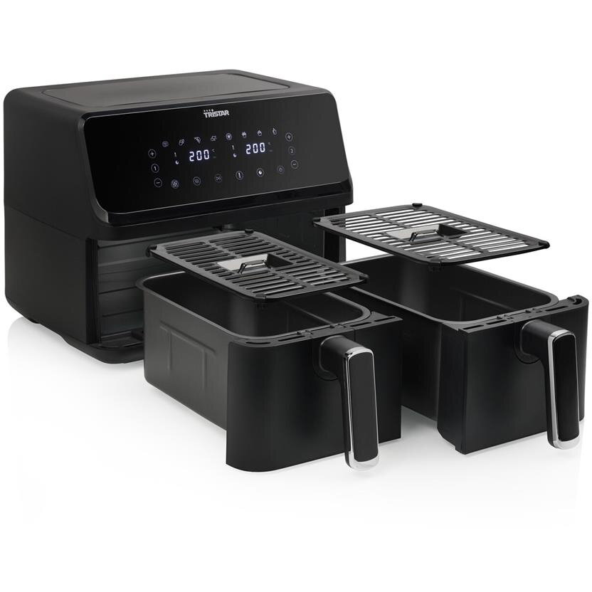 Friteuza cu Aer Cald Dublă Tristar FR-9026 Capacitate 8L 8 Programe Prestabilite Temporizator Putere 2700W Negru — imaginea 4