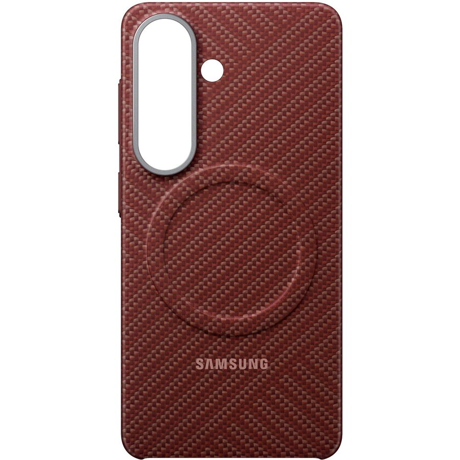 Husa Samsung pentru Galaxy S26 Carbon Magnet Case Roșu Coral — imaginea 2