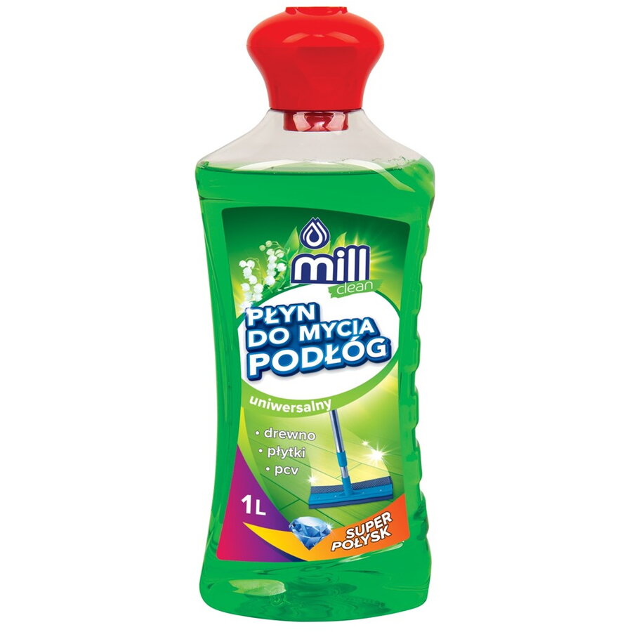 Solutie de Curatat Podele Mill Clean cu Parfum de Lacramioare 1L Verde