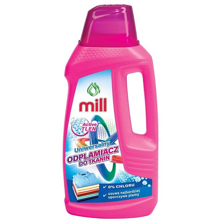 Solutie Universala MILL Active Oxygen pentru Indepartare Pete 0% Clor 1.6l Roz