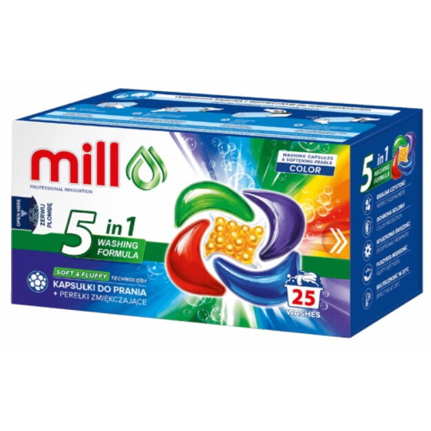 Capsule de Rufe MILL Pro 5k Color Perle de Balsam 25 Bucati Multicolor