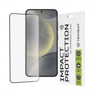Folie Protecție Techsuit Samsung Galaxy S25 S931 / S24 S921 Sticlă Securizată Full Glue 111D