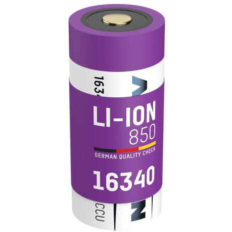 Baterie Li-Ion 16340 / RCR123 Tip 850 800mAh Mov