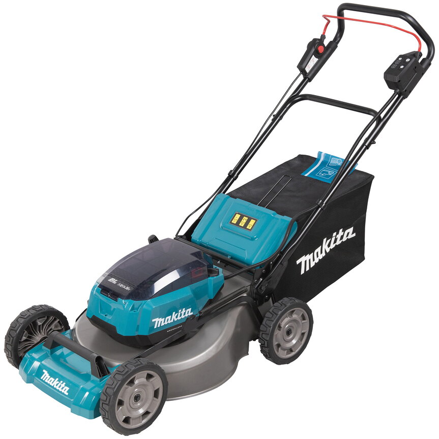Masina de Tuns Iarba DLM534Z Latime de Lucru 53CM Cos Colector 60L fara Acumulator Inclus Albastru/Negru