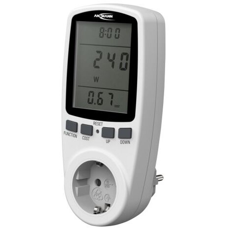 Contor de Energie Ansmann APM2 !P20 Afișaj Extra Mare Alb