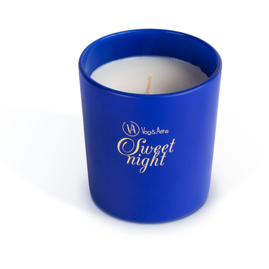 Lumanare Parfumata Sweet Night 125g Aroma Lavanda Ceara Aromata Albastru