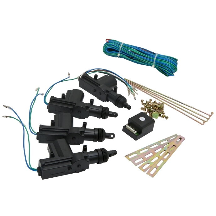 Kit Motoare Inchidere Centralizata Auto 12V 4 Actuatoare Unitate Control Accesorii Montaj Negru