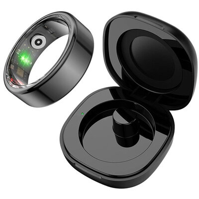 Smartring COLMI R02 Mărimea 10 19.8mm Cutie de Încărcare Negru — imaginea 2