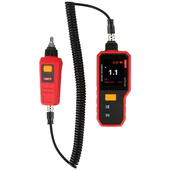 Tester de Vibrații Uni-t UT312A Ecran TFT 2.4Inch Lanterna Încorporată Baterie Reîncărcabilă USB-C Roșu/Negru
