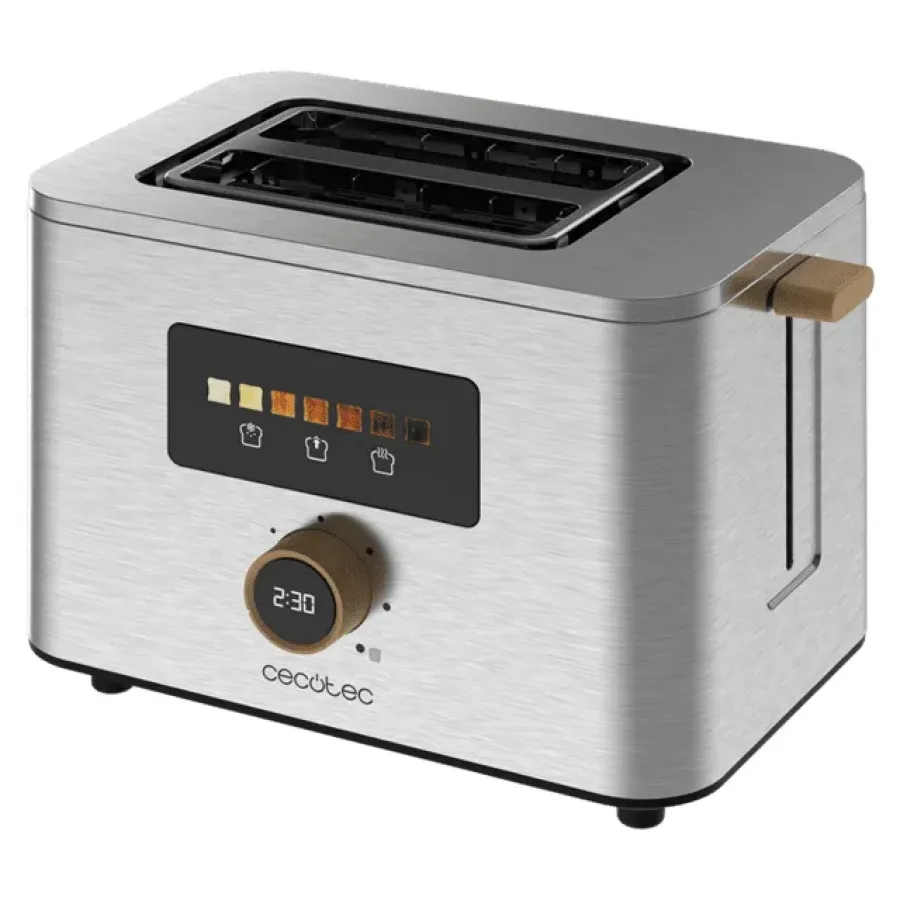 Prăjitor de Pâine Cecotec Touch&Toast Double 950W Argintiu