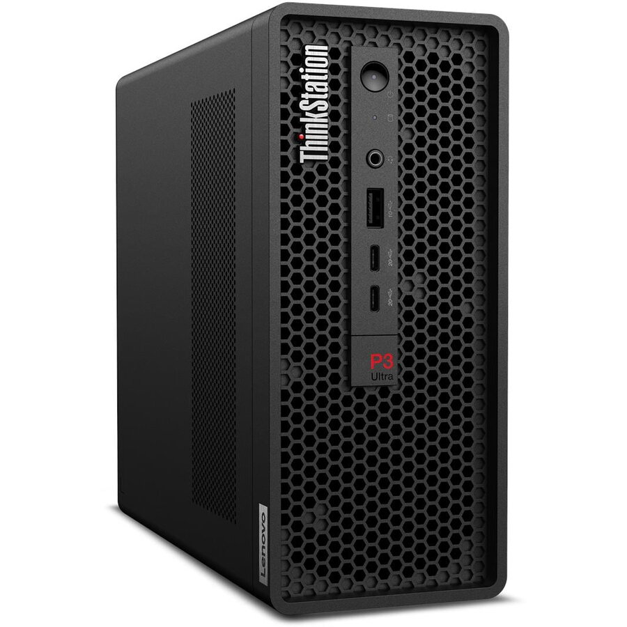 Sistem desktop Lenovo ThinkStation P3 Ultra SFF G2 Intel Core Ultra 9 285 64GB 1TB SSD RTX 4000 Ada Windows 11 Pro Black