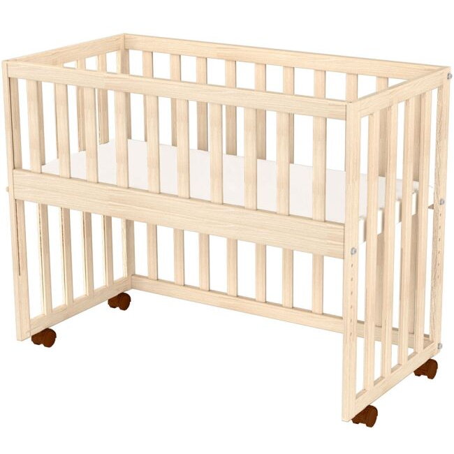 Patut Copii Eva din Lemn Co-Sleeper 94x46cm +0luni Natur