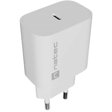 Incarcator Natec RIBERA 1X USB-C 20W Alb
