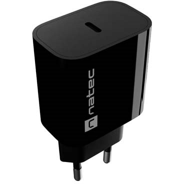 Incarcator Natec RIBERA 1X USB-C 20W Negru