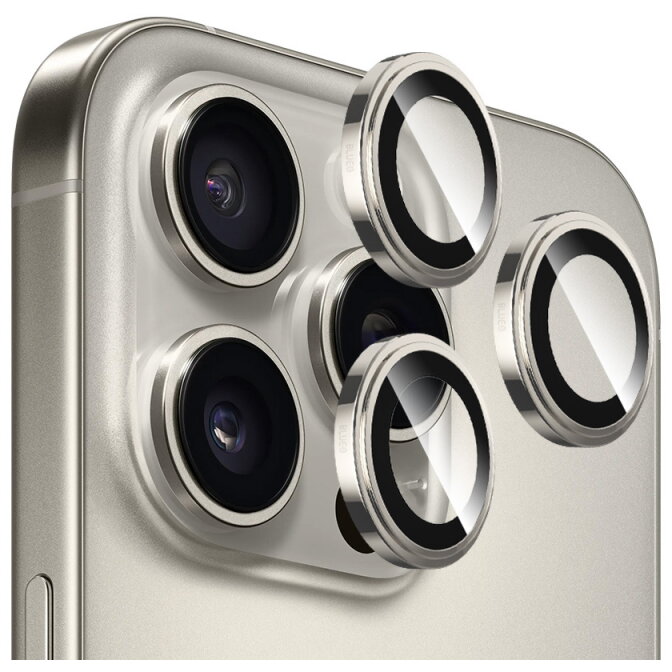 Folie Protecție Blueo Camera Spate Sapphire Crystal pentru Apple iPhone 16 Pro Max / 16 Pro Sticlă Securizată