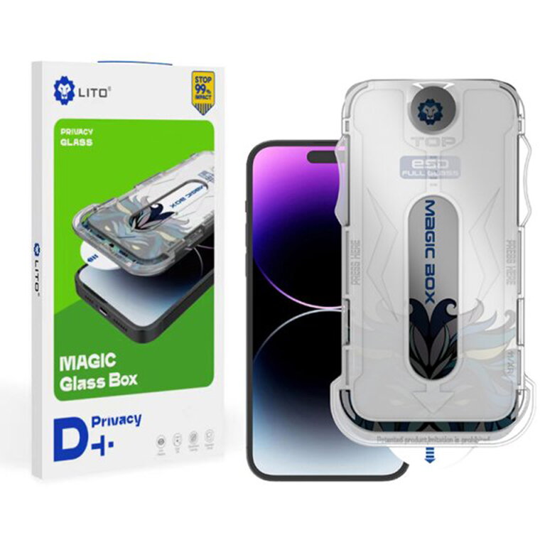 Folie Protecție Lito Magic Glass Box D+ Tools pentru Apple iPhone 16 Pro Max Sticlă Securizată Full Glue
