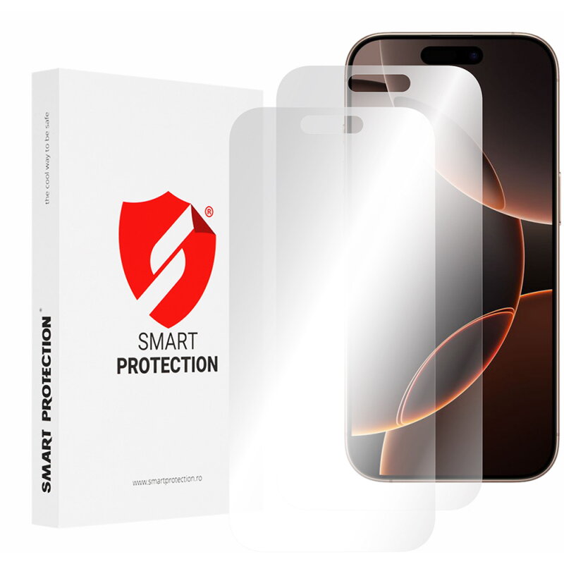 Folie Protecție Smart Protection Premium Classic pentru Apple iPhone 16 Pro Max Plastic Set 2 bucăți