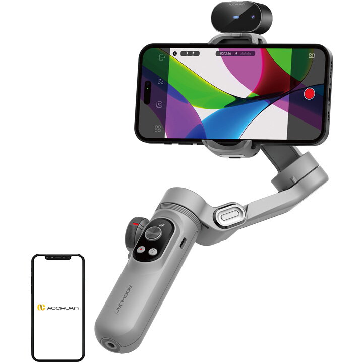 Gimbal AOCHUAN X Pro cu Senzori AI Gri