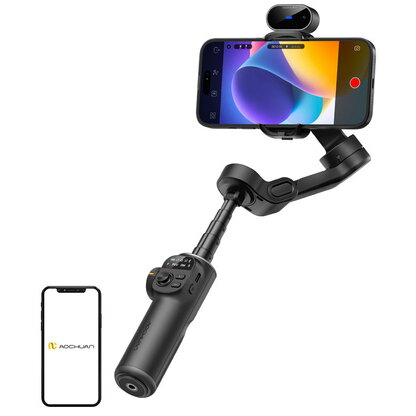 Gimbal AOCHUAN X2 cu Senzor AI Negru