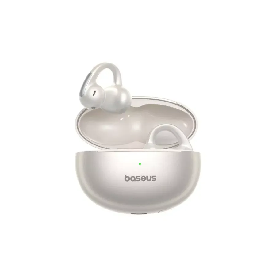 Căști Bluetooth Baseus Bowie MC1 Pro Open Ear Bluetooth 6.0 Multipoint Autonomie 40 Ore IP67 Alb — imaginea 2