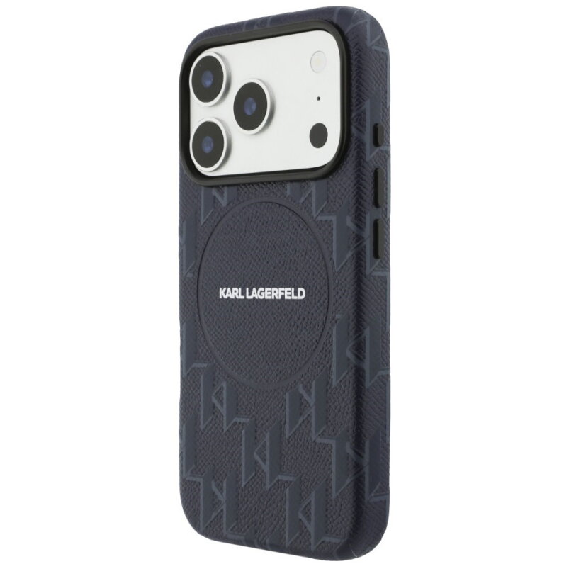 Husa Karl Lagerfeld Apple iPhone 17 Pro KL Monogram Logo Albastru