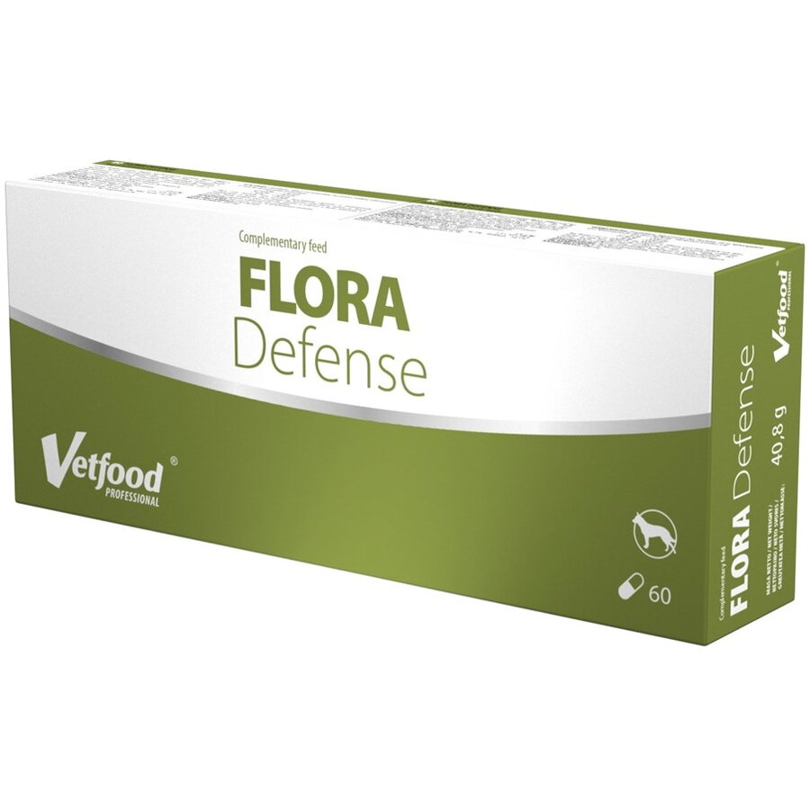 Supliment Nutritiv pentru Câini Vetfood Flora Defense 60 Capsule