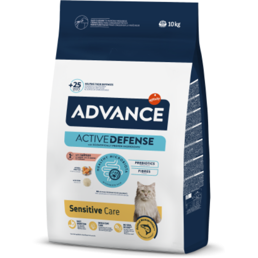 Mâncare Pentru Pisici ADVANCE Somon Sensitive 10Kg