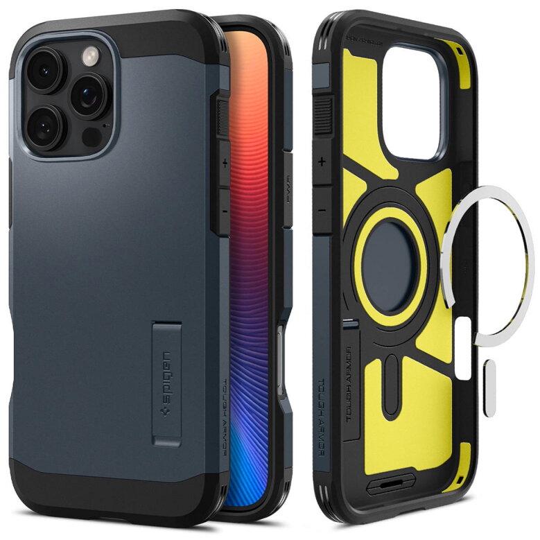 Husa Spigen Apple iPhone 16 Pro Tough Armor Negru — imaginea 3