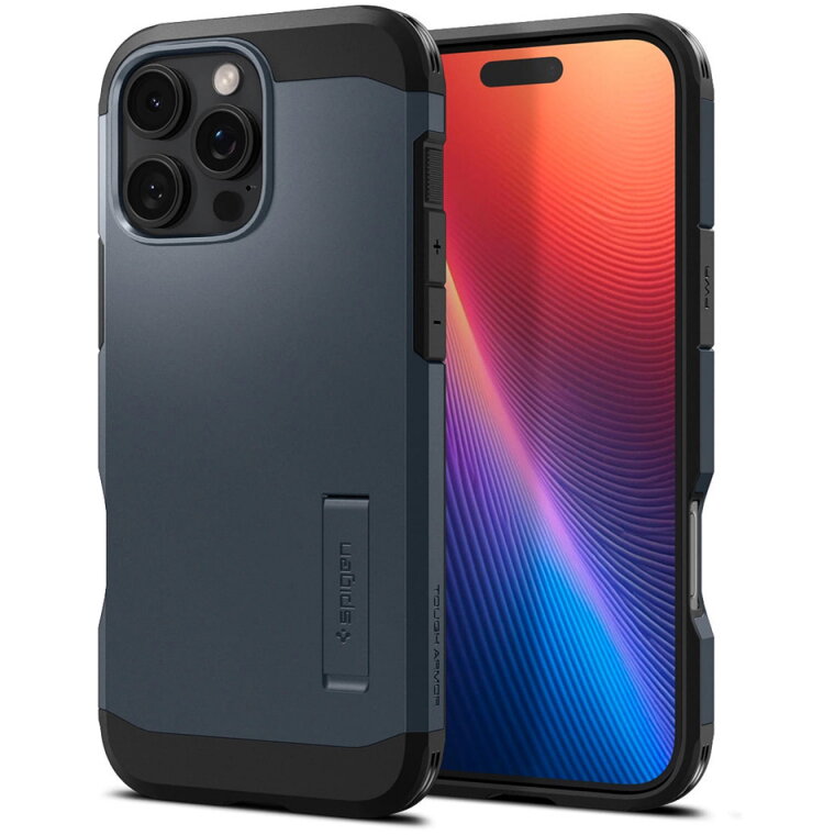 Husa Spigen Apple iPhone 16 Pro Tough Armor Negru — imaginea 6