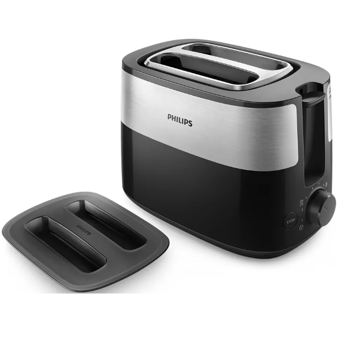 Prajitor de Paine HD2517/90 830W Black/Stainless Steel