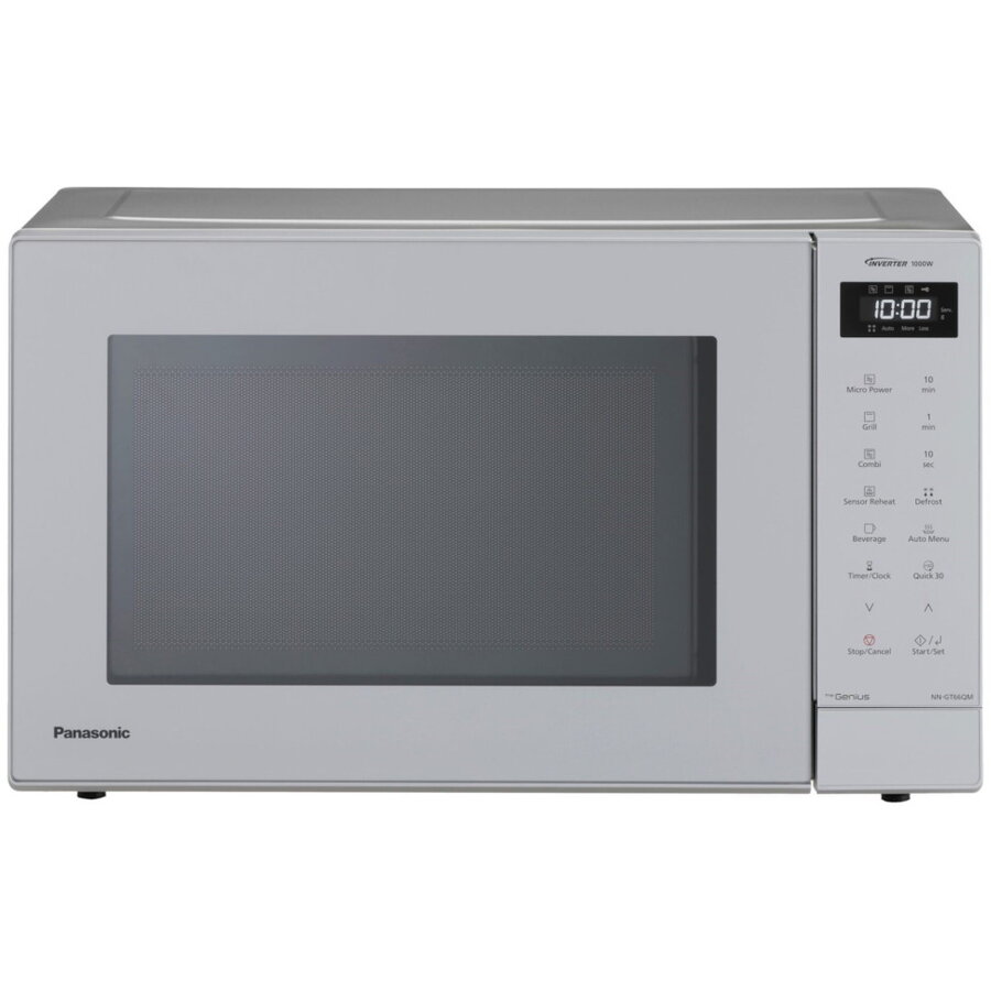 Cuptor cu Microunde Panasonic NN-GT66QMEPG Inverter cu Grill Capacitate 31L 23 Programe Automate Senzor Încălzire 1000W Argintiu