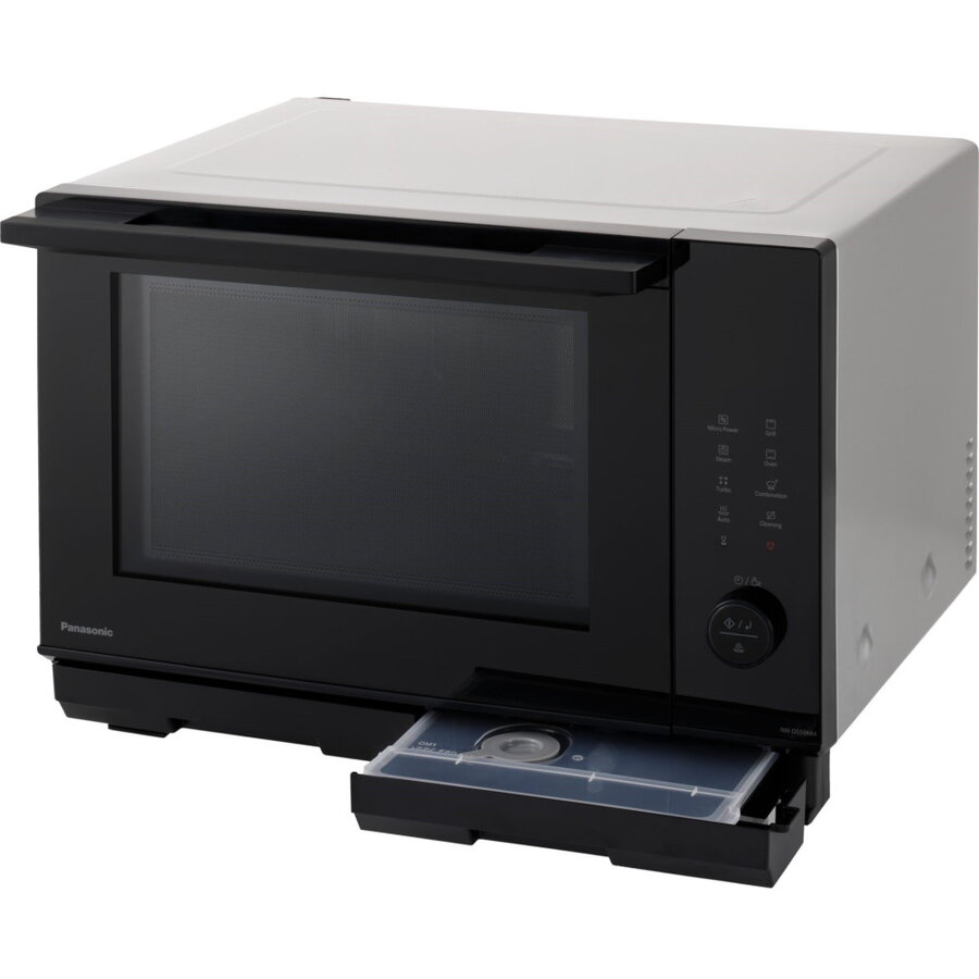 Cuptor cu Microunde Panasonic NN-DS59NMETG Combinat cu Abur Grill 6 Opțiuni de Gătit Combinat și 28 Programe de Gătit Automat 1000W Argintiu/Negru