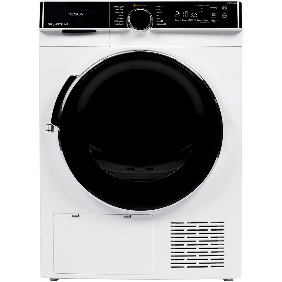 Uscator de Rufe cu Pompa de Caldura WT10H91M 10KG Inverter Programare Intarziata Clasa C Alb