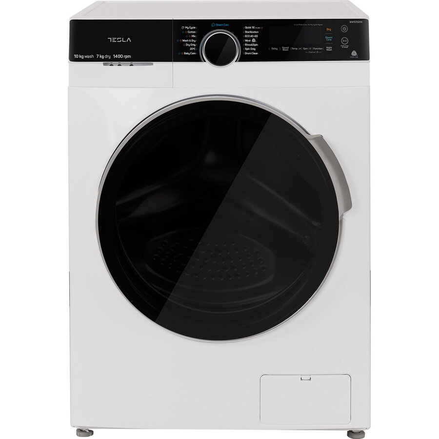 Masina de Spalat Rufe cu Uscator WW107591M Capacitate 10/7KG 1500RPM 14 Programe Motor BLDC Inverter Smart Delay Afisaj LED Clasa B Alb