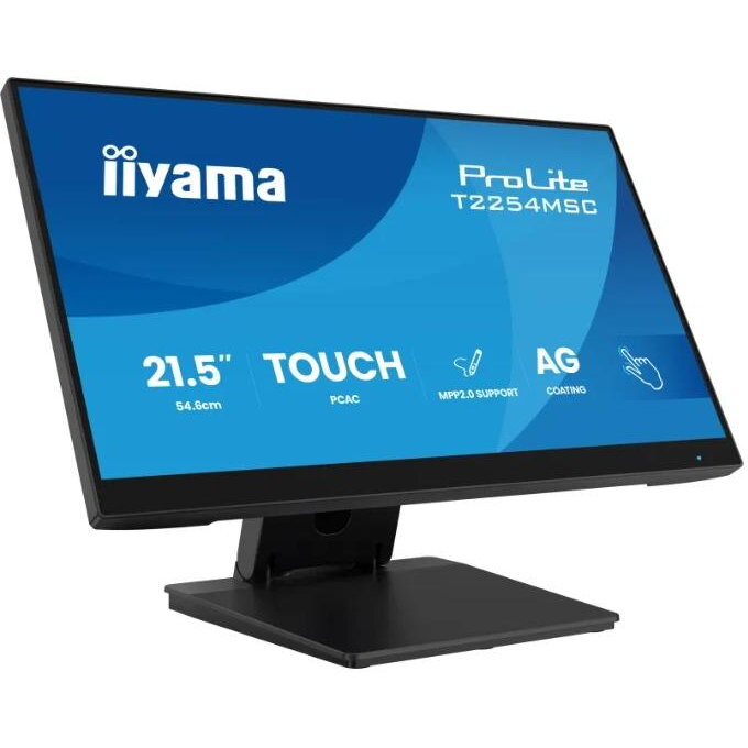Monitor Iiyama PROLITE 21.5inch T2254MSC-B2AG Full HD 1920 x 1080 Touchscreen Negru
