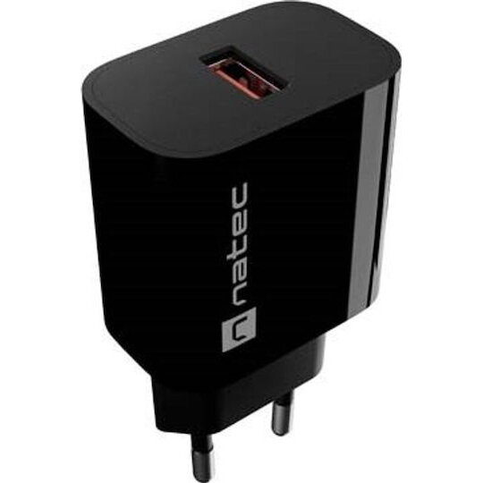 Incarcator Natec Ribera USB 1X USB-A 18W Negru