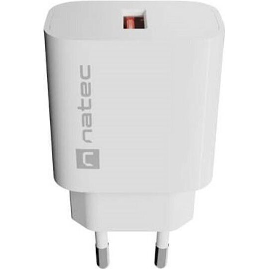 Incarcator Natec Ribera USB 1X USB-A 18W Alb