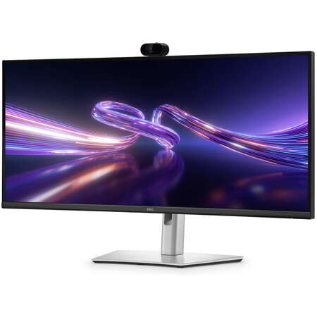 Monitor Dell LED 34.1inch P3426WEV UW-QHD Ecran Curbat Camera Web 100Hz 5ms Negru