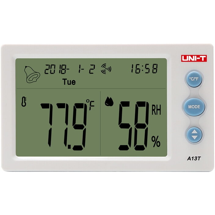 Aparat de Măsurare a Temperaturii și Umidității Uni-t A13T Alb