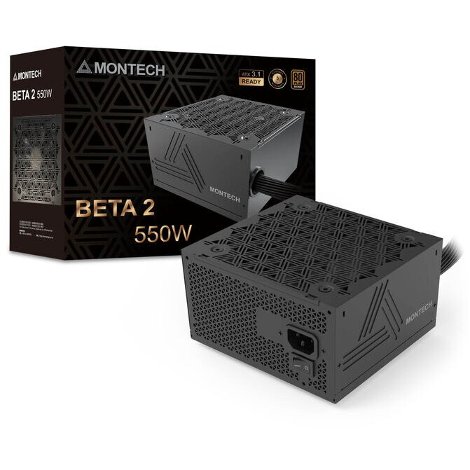 Sursa Montech BETA 2 80 PLUS Bronze ATX 3.1 550W Negru