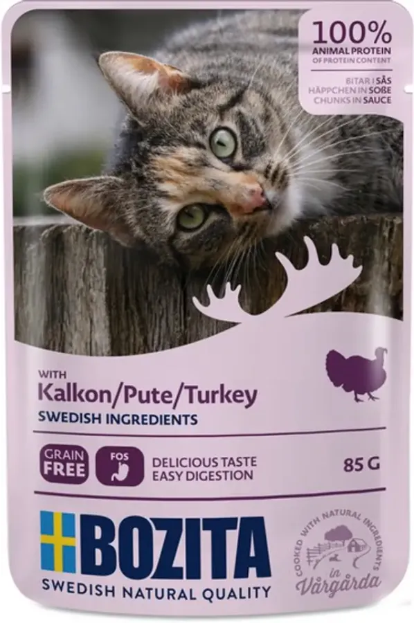 Hrana Umeda pentru Pisici BOZITA cu Curcan 85g