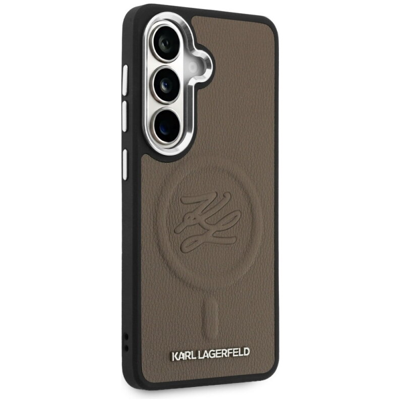 Husa Karl Lagerfeld Samsung Galaxy S26 S942 Initial Logo Debossed Maro