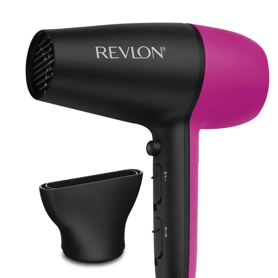 Uscător de Par Revlon Easy Heat RVDR5347E Tehnologie Ionica cu Turmalina 3 Trepte de Temperatura 2 Viteze Concentrator de Aer Inclus 2000W Negru/Roz — imaginea 2