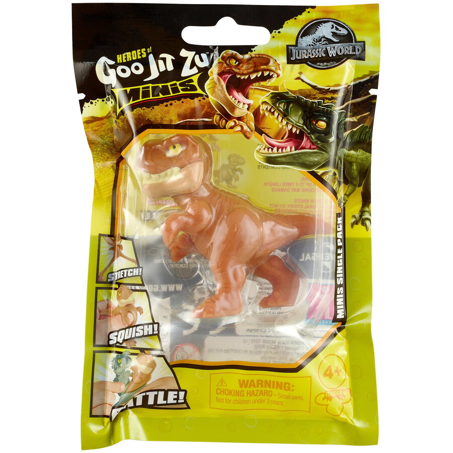 Figurina Toyoption Goo Jit Zu Minis Jurassic World T-Rex +4 ani