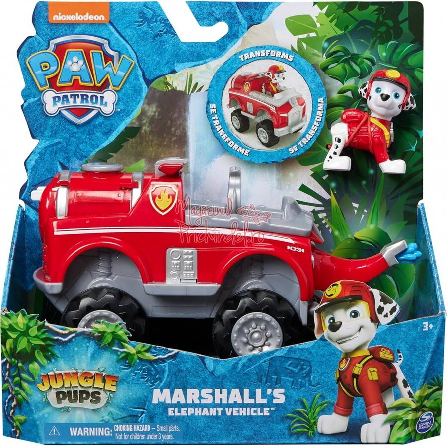 Set Figurine Spin Master Patrula cățelușilor Jungle pups Marshall +3 ani