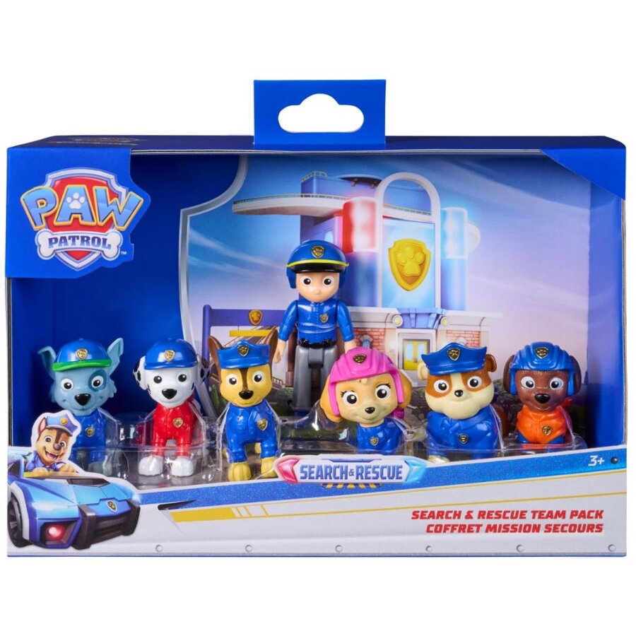 Set 7 Figurine Spin Master Patrula cățelușilor Caută și Salvează +3 ani