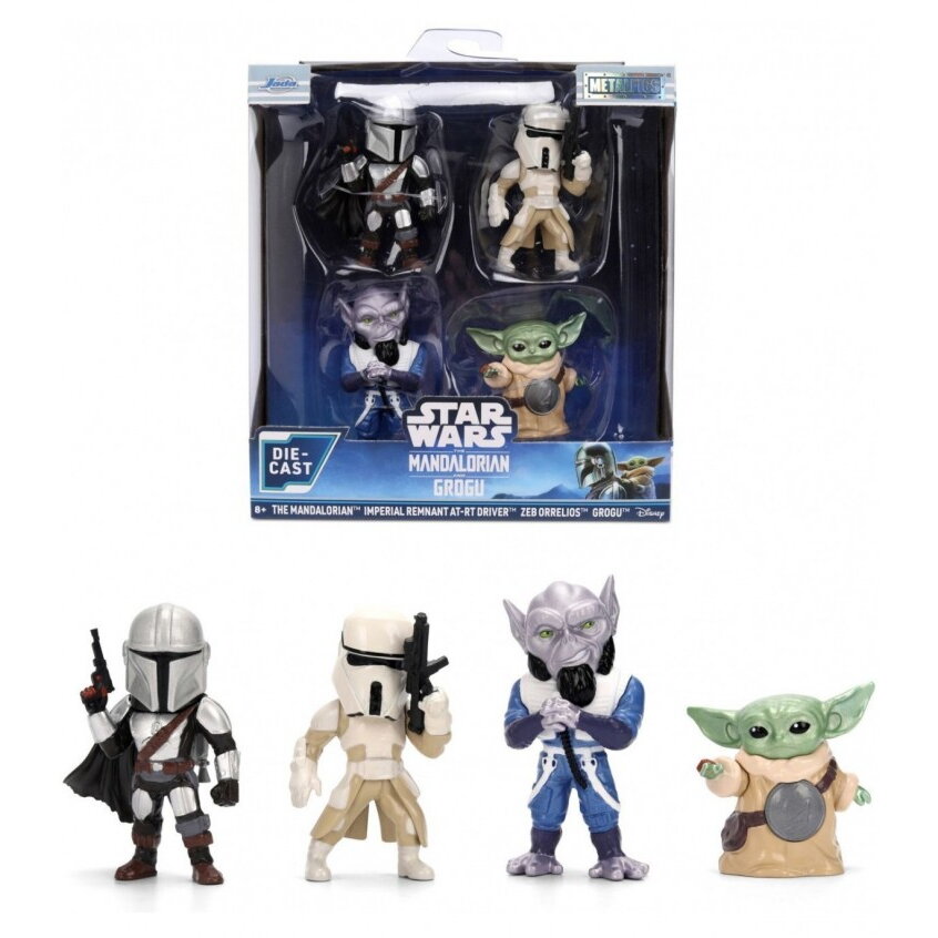 Set 4 Figurine Simba Jada Star Wars Mandalorian și Grogu +8 ani