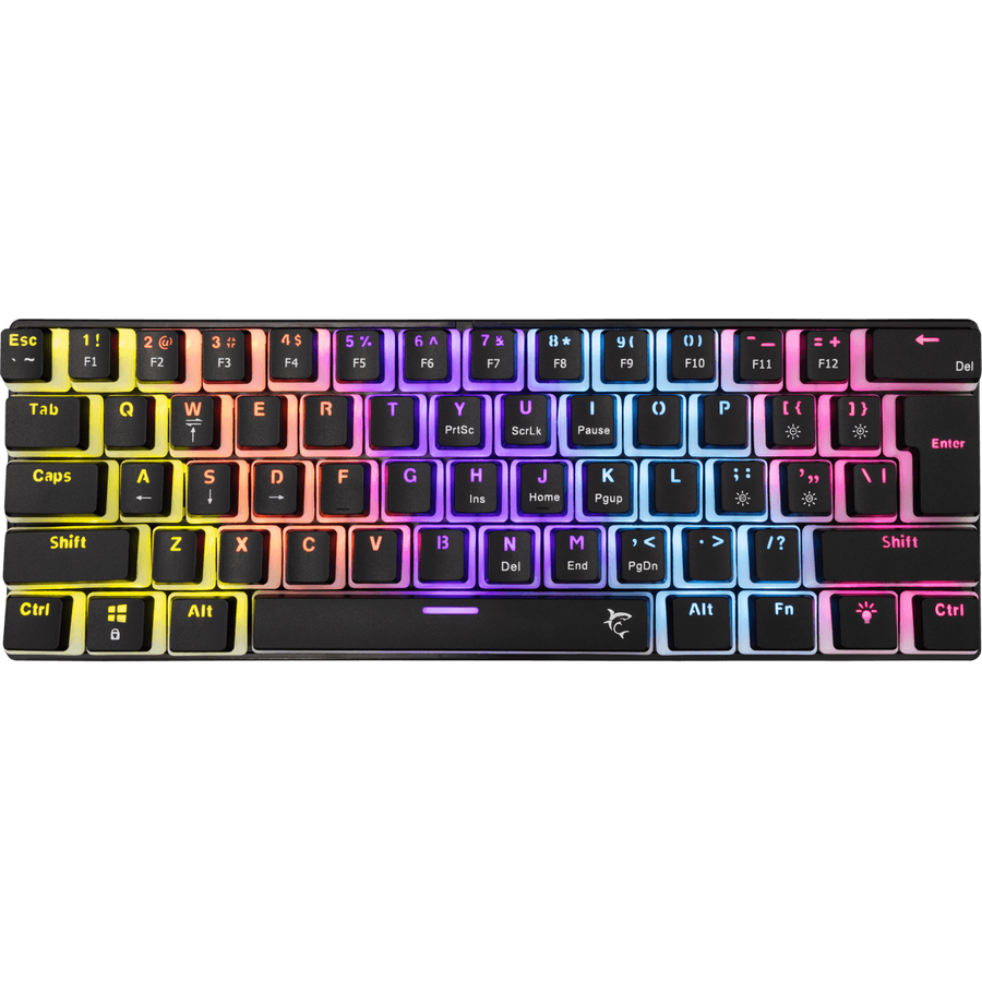Tastatura Gaming White Shark ASHIKO 2 Blue Switch Layout US Negru
