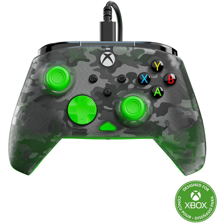 Controller cu Fir Turtle Beach Rematch Core pentru XBox Ghost Camo Black & Green